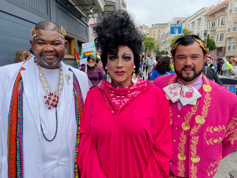 Members of the Imperial Council at the People's March in San Francisco