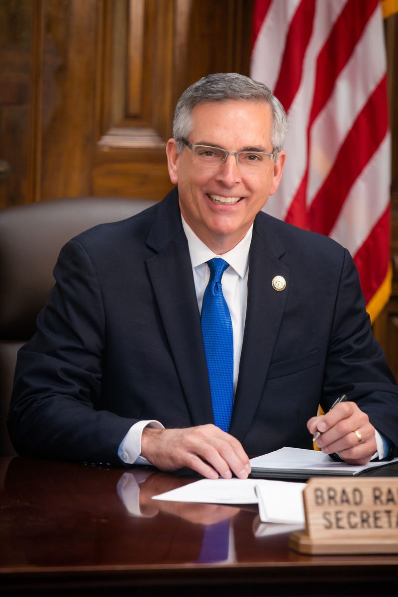 Brad Raffensperger was elected Georgia Secretary of State in 2018