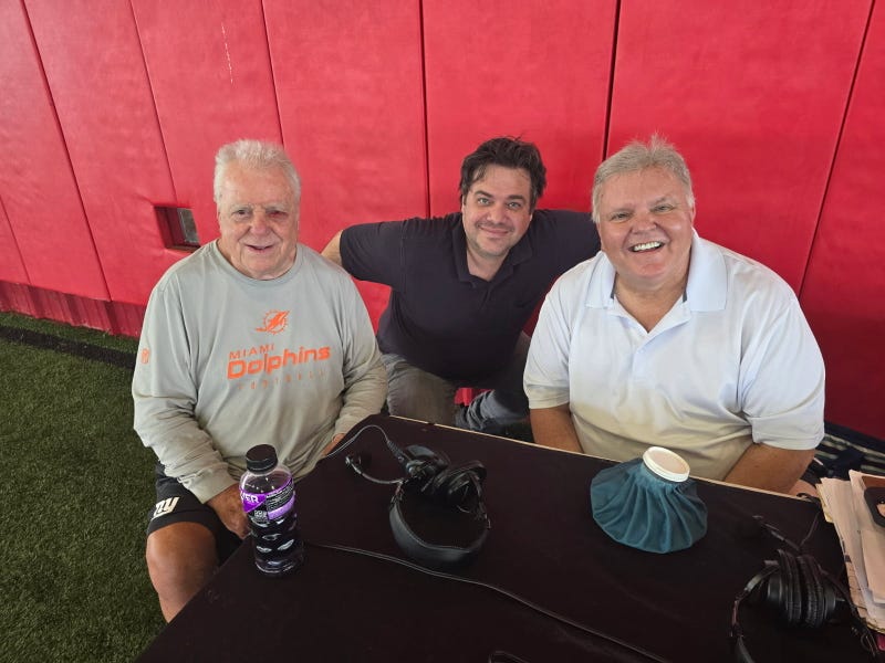 Pete Jenkins with WWL's Mike Detillier and Steve Geller