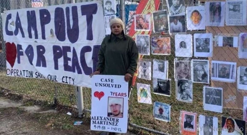 Operation Save Our City's display in Kensington.