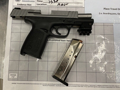 Gun stopped by TSA on February 20, 2024