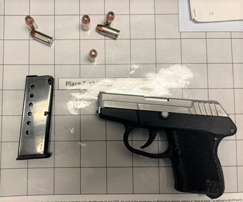 This.32 caliber handgun was intercepted by TSA officers at the PIT airport checkpoint on Jan. 21. (TSA photo)