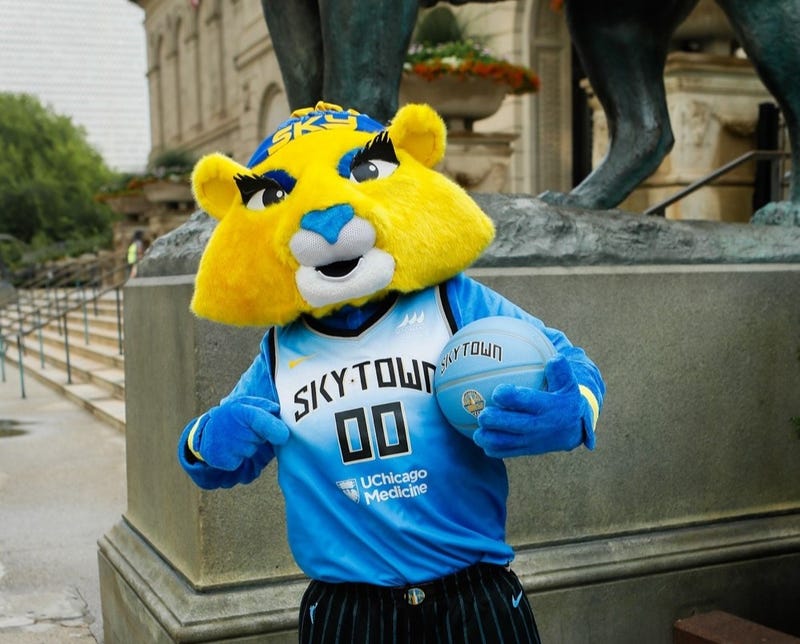 The Chicago Sky introduced a new mascot on Monday: Skye the Lioness.