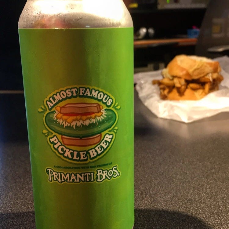 Almost Famous Pickle Beer