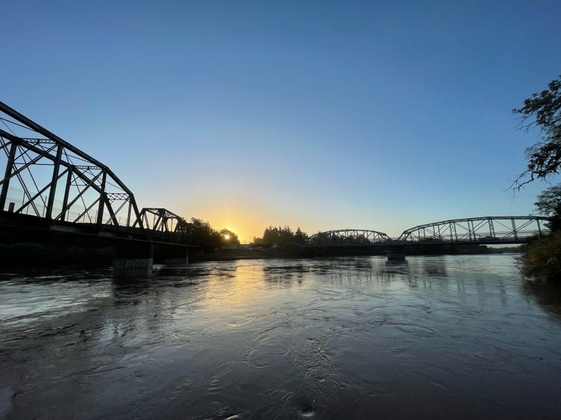 The Russian River after Sunday's heavy rains.