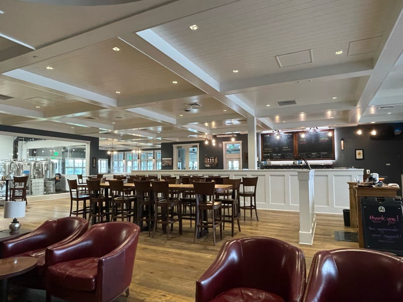 An empty and closed Windsor Pub.