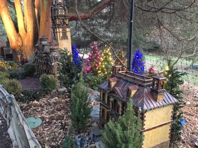 Holiday Garden Railway Nights at the Morris Arboretum. 