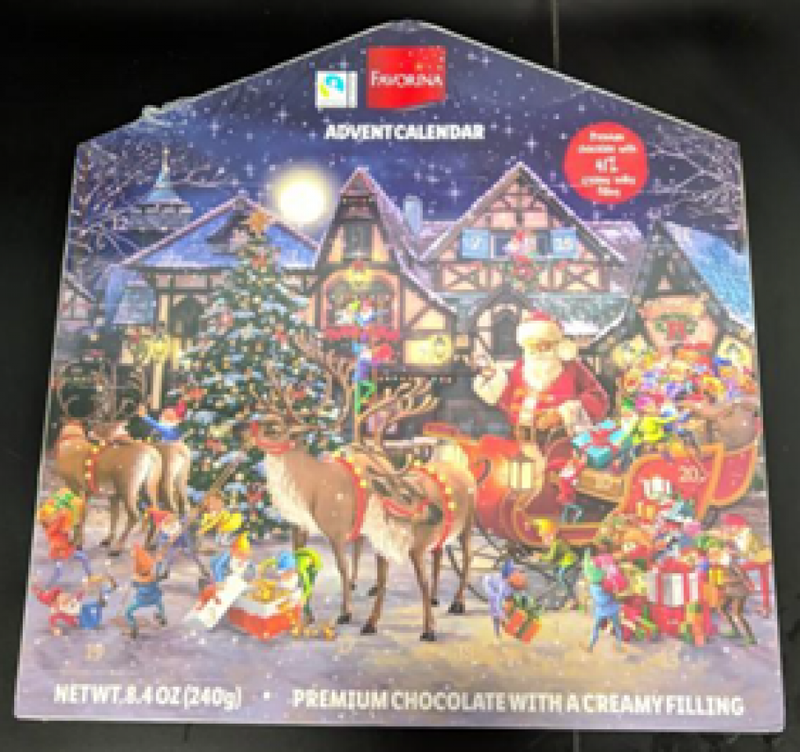The recalled calendars from Lidl.