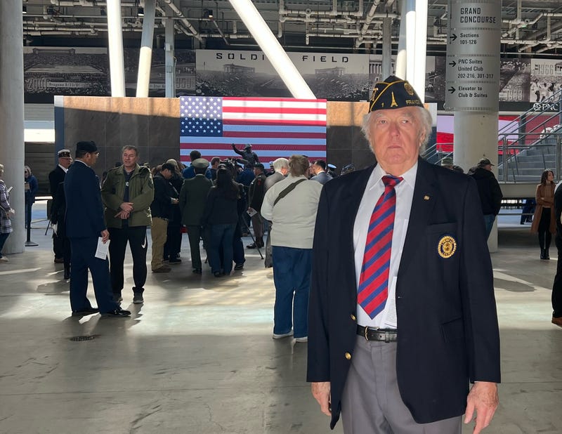 Chicago veteran Phillip Wizenick was among those who were remembered and honored during a Veterans Day ceremony at Soldier Field on Saturday.