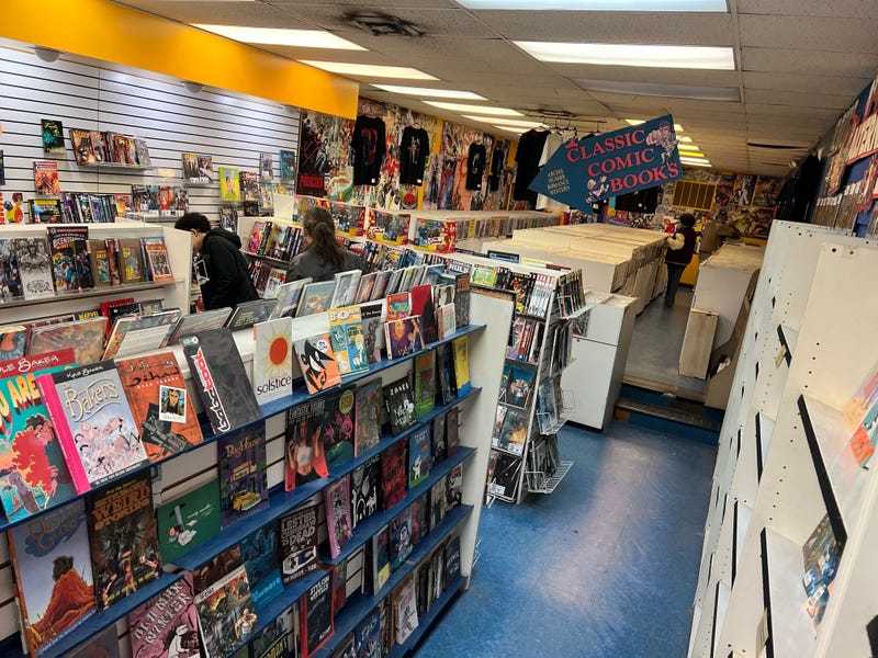 Inside Fat Jack’s Comicrypt in Rittenhouse.