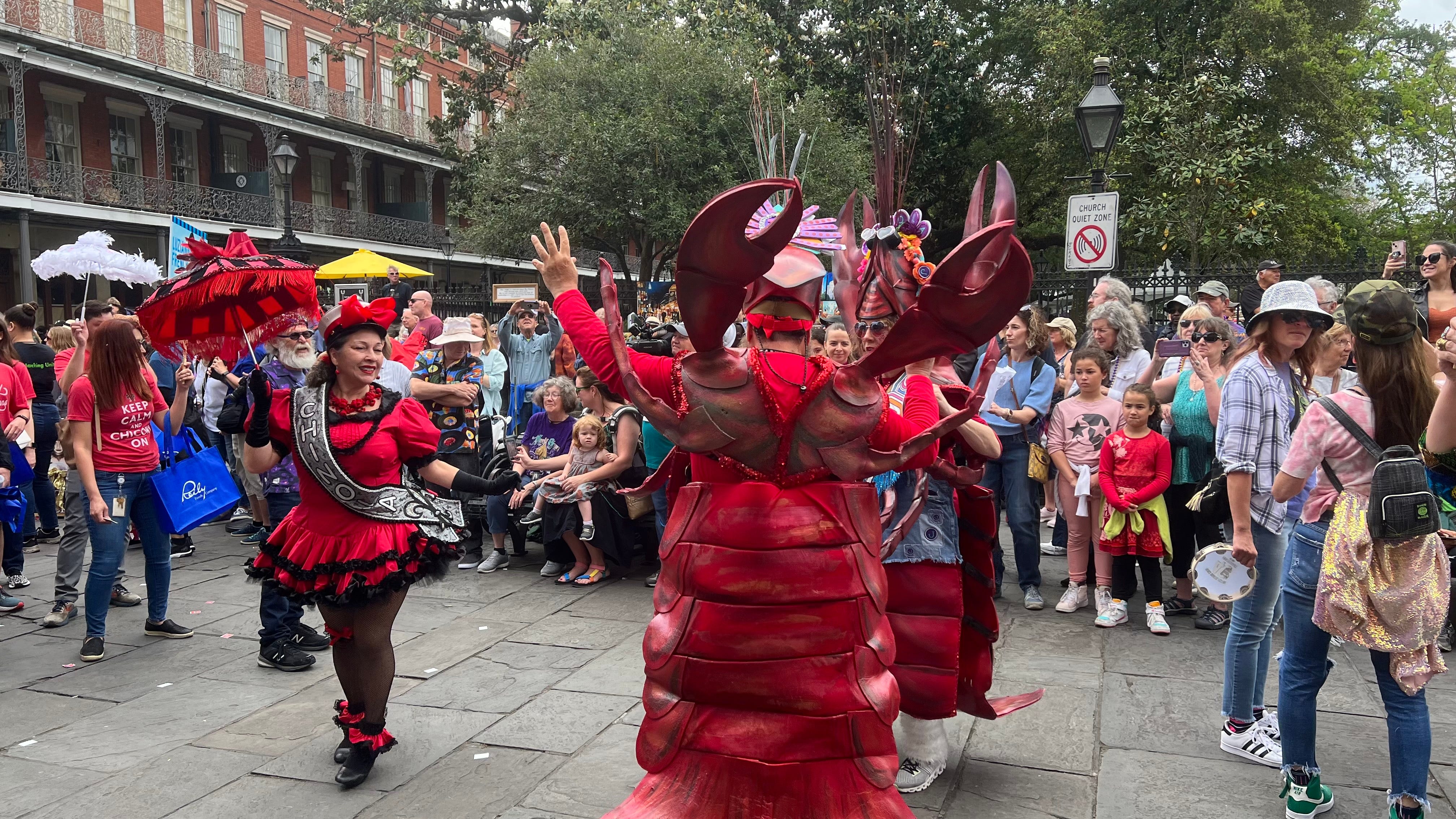 French Quarter Fest is back on after rain squall