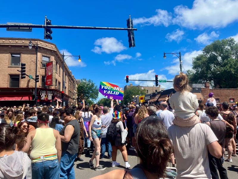 Tens of thousands of people lined the streets of Chicago's Lake View neighborhood for the city's 53rd annual Pride parade on Sunday, June 30, 2024.