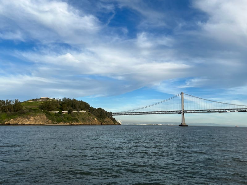 A view of the San Francisco Bay from the Treasure Island Ferry.