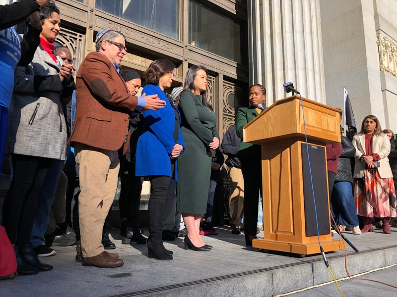 Fife held the press conference with several other women of color in politics.