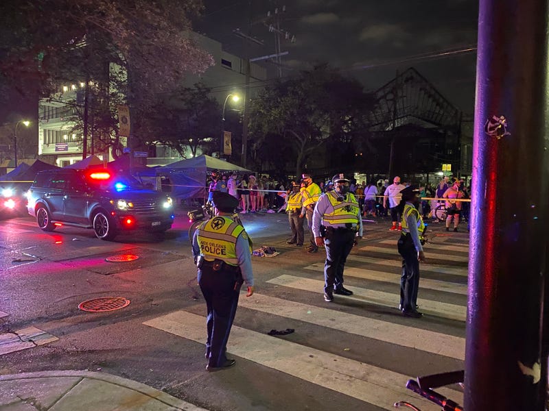 Teen shooting mars parade celebration on St. Charles
