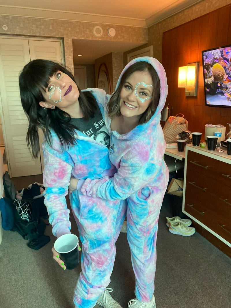 (Left) Katy, Ally's wife. (Right) Ally