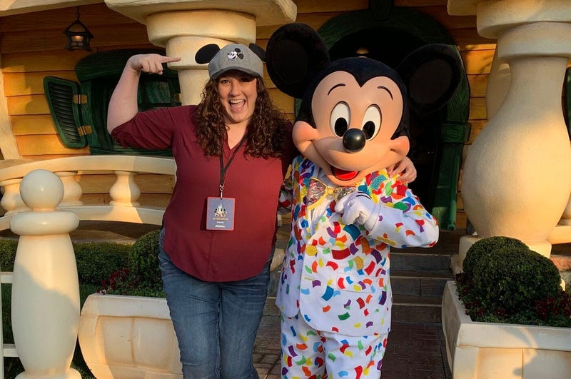 Kristen with Mickey