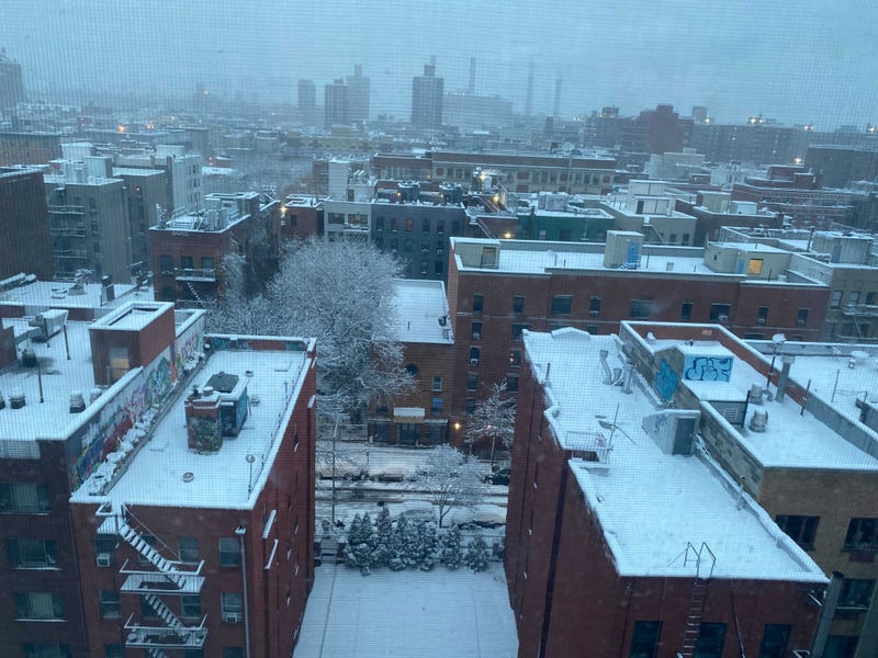 AccuWeatherThe East Village on Friday morning