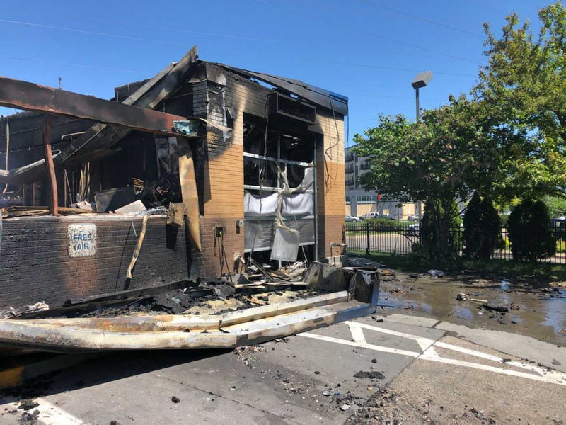 Car Wash burned protest