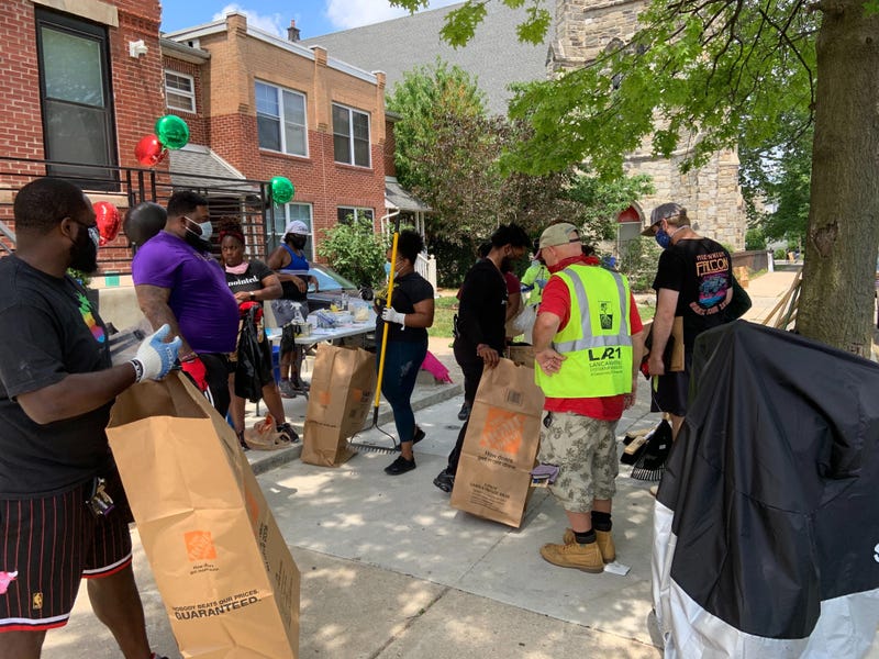 Neighbors in the Belmont area of West Philadelphia spent their Saturday afternoon coming together to clean up their streets.