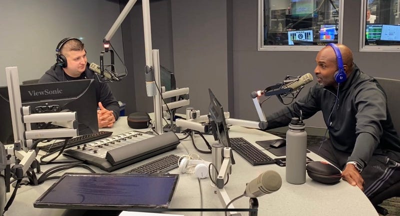 Tobin and Leroy in studio 2