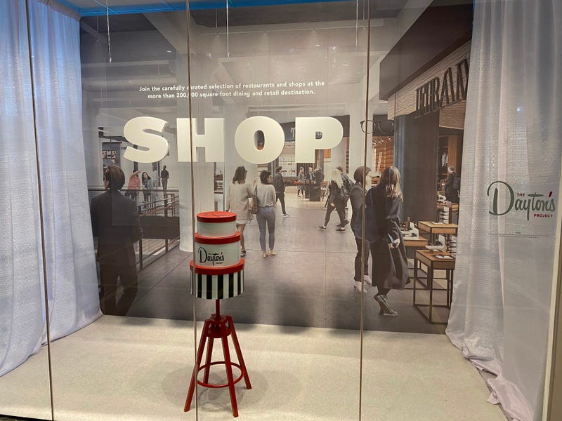 Dayton's storefront window display 