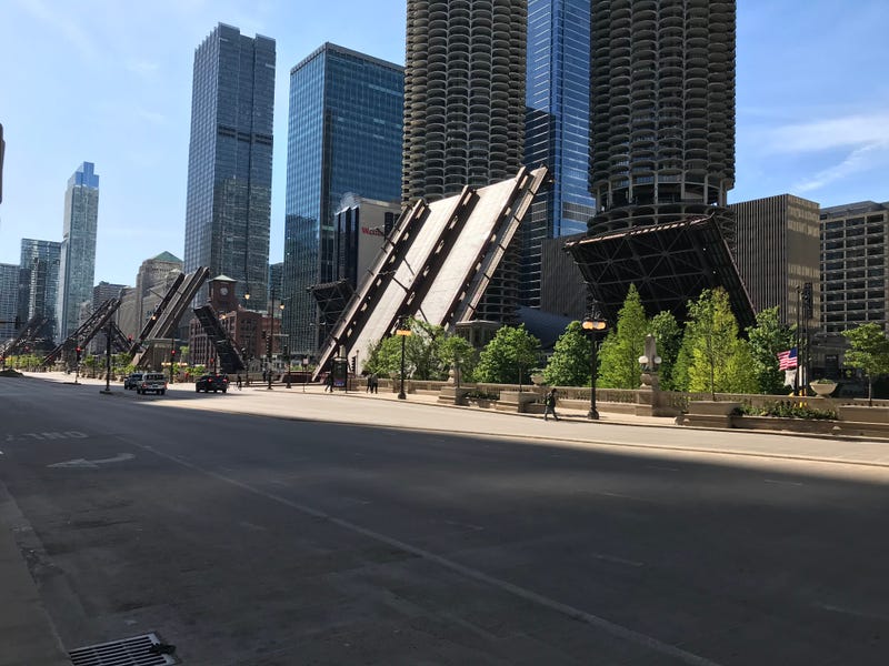 Chicago bridges up