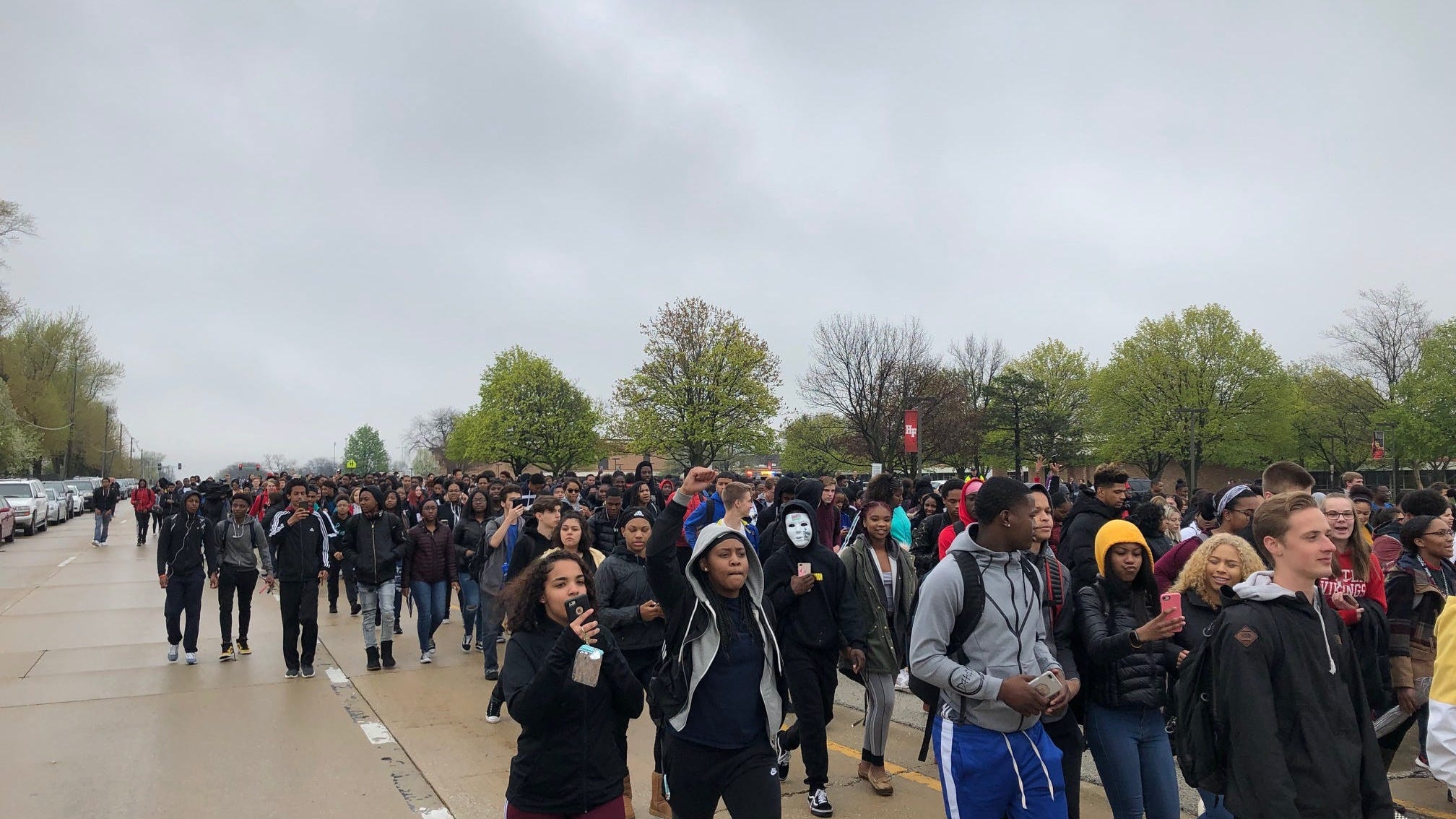 'We Want Justice': Homewood-Flossmoor Students Walk Out, Protest Over Black Face Social Media Posts