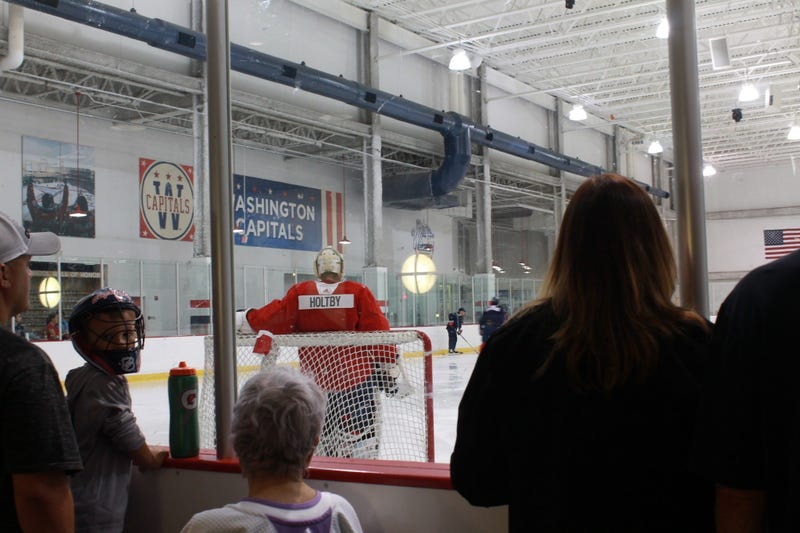 The Capitals kick off their first practice as Champions. 