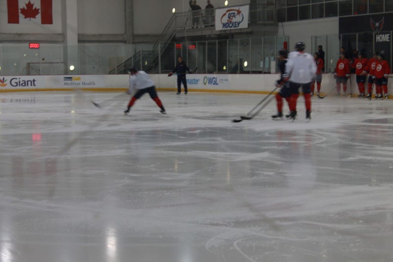 The Capitals kick off their first practice as Champions. 