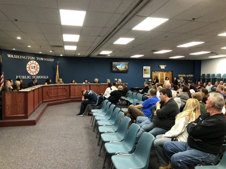 Low levels of mercury emitting from rubber gym floors at several schools in Washington Township, Gloucester County prompted a special school board meeting to address safety concerns.