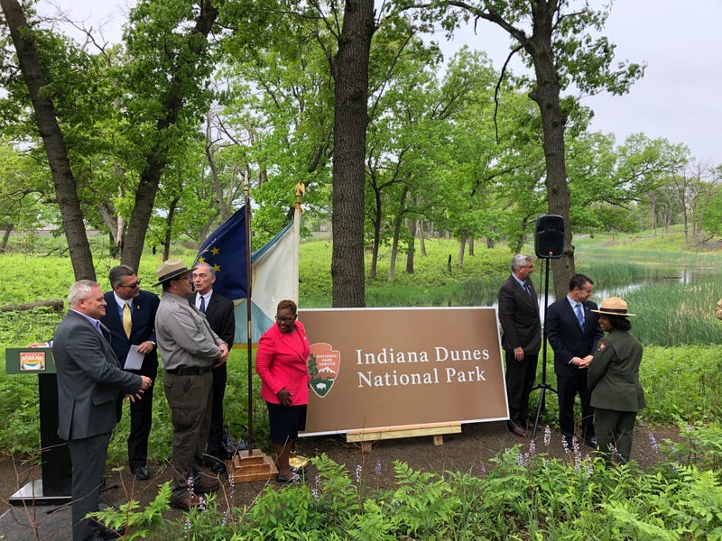 The official dedication ceremony was held Tuesday re-naming the Indiana Dunes National Lakeshore the Indiana Dunes National Park.