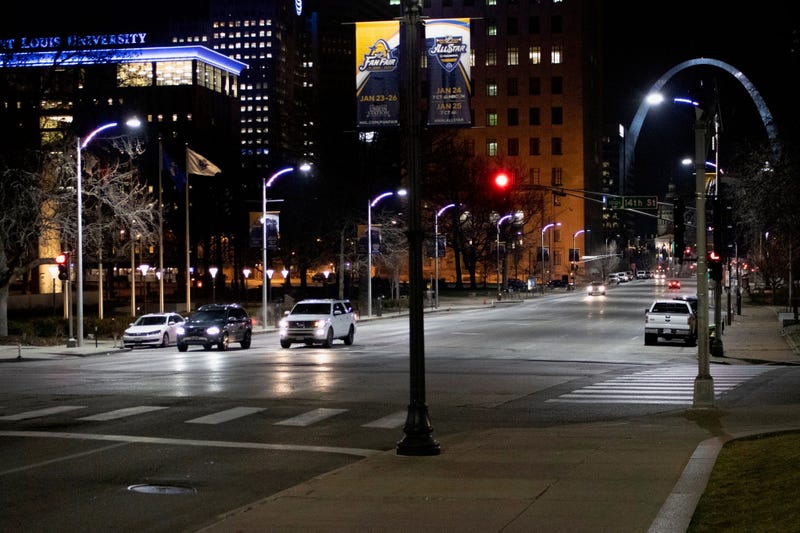 New downtown STL lights