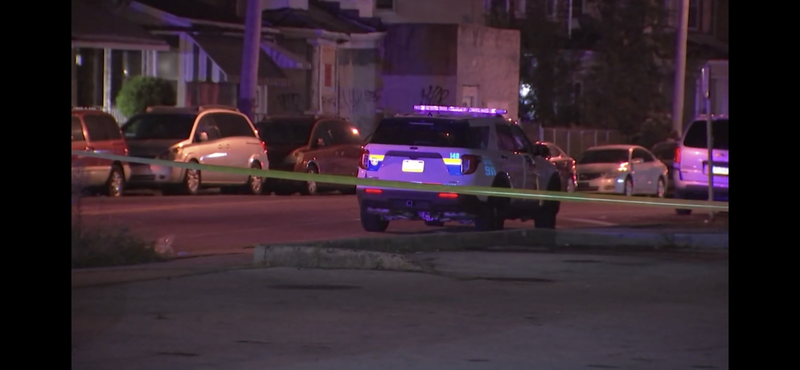 Six people were shot in East Germantown, including one man who was hit by a stray bullet while  in bed in his apartment.