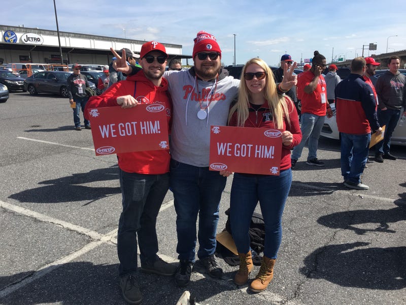 About 500 people signed up for a round-trip excursion to the Phillies-Nationals game on April 2, 2019, which included a game ticket, snacks, adult beverages and a pregame barbecue.
