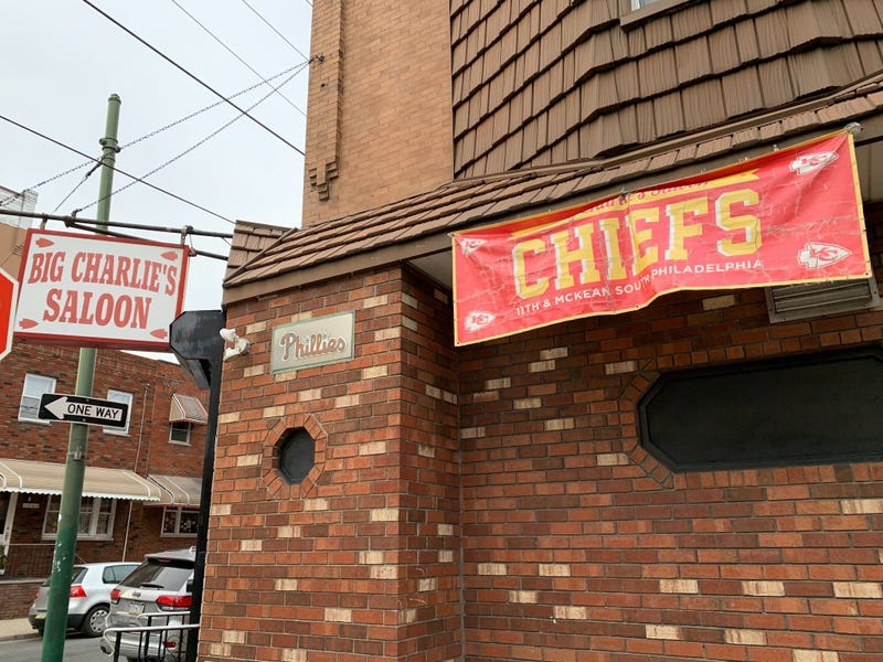 Big Charlie's Saloon is at the corner of 11th and McKean streets in Philadelphia.