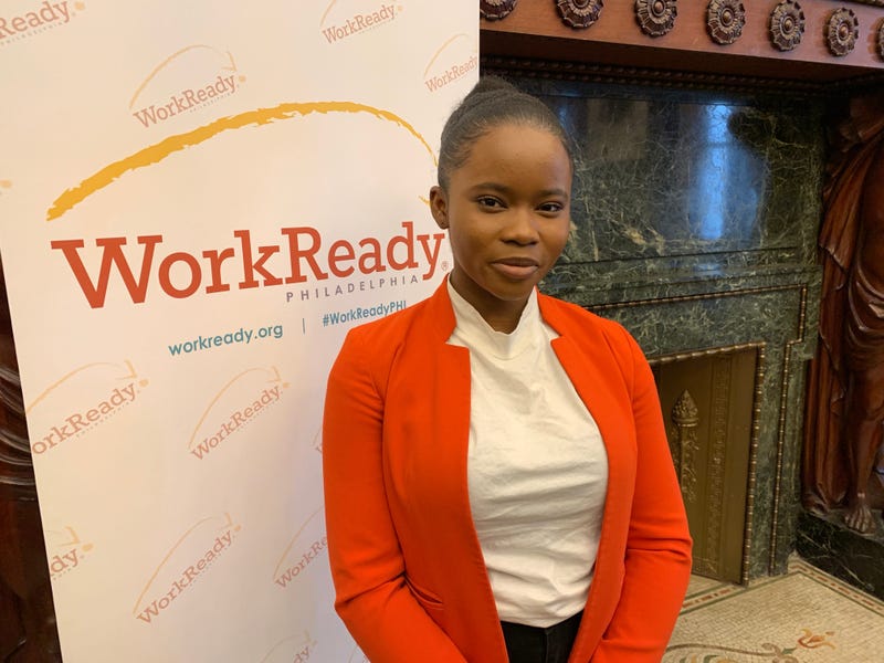 Nina Zarwie, whose summer job at Cancer Treatment Centers of America is made possible through the WorkReady program.
