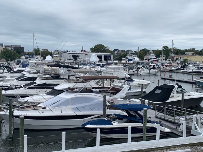 Boats docked at Harbour Cove Marina in Somers Point