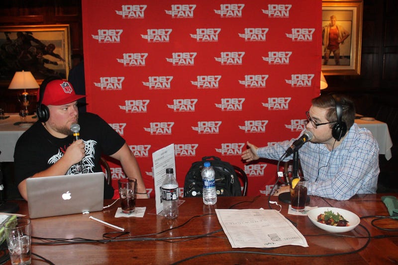 Chad Dukes vs. The World with the 106.7 The Fan Street Team at Washington Capitals Pregame Broadcast at Clydes of Gallery Place