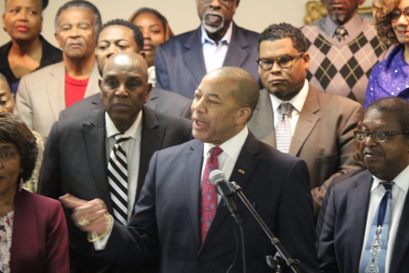 Press Conference regarding the Fulton County Commission stopping federal funding in South Fulton-12