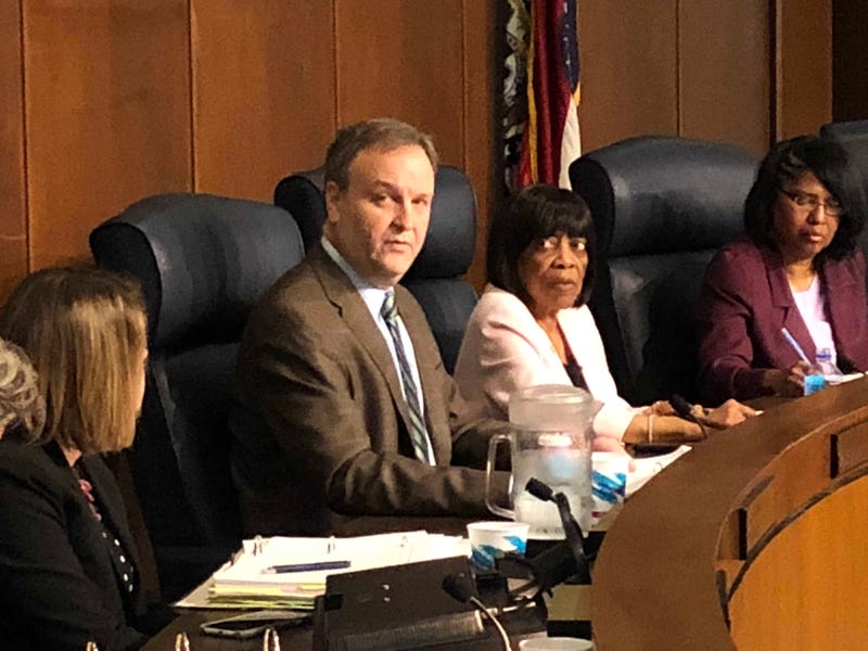 St. Louis County Executive Sam Page (center)