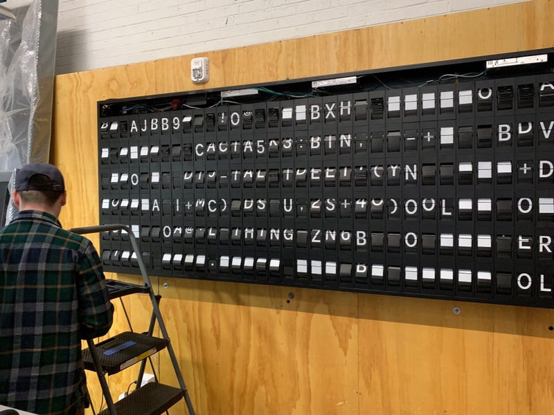 Oat Foundry's split-flap board