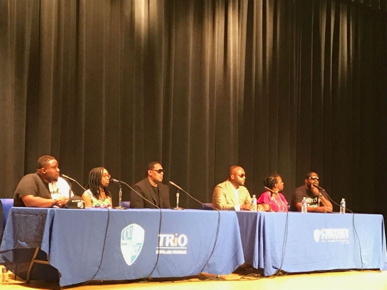 A panel at Cheyney University.