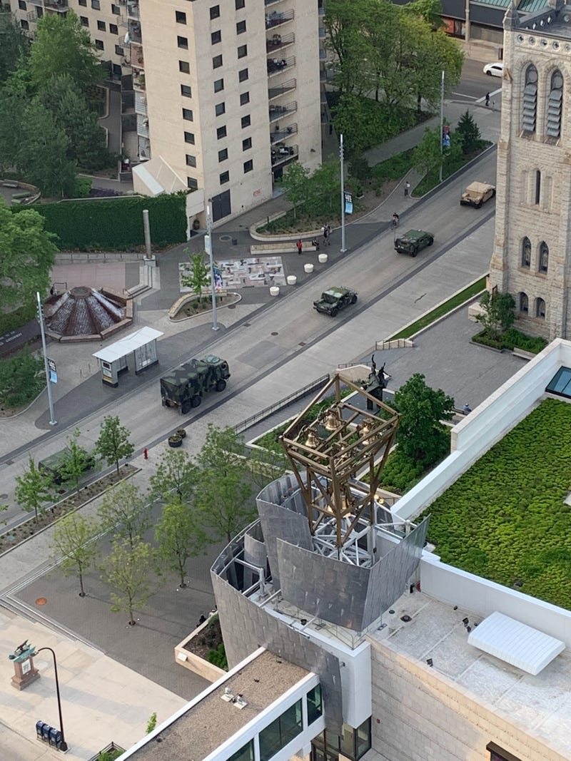 National Guard downtown