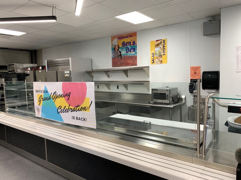 The refurbished Ben Franklin cafeteria, nicknamed "Ben's Den."