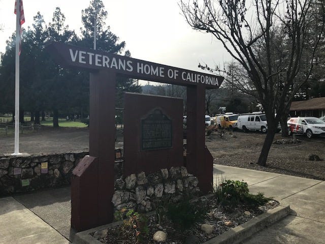 YOUNTVILLE, CA - March 09: Reporting from the seen at the Veterans Home in Yountville. (Photo credit: Larry Chiaroni/KCBS Radio)