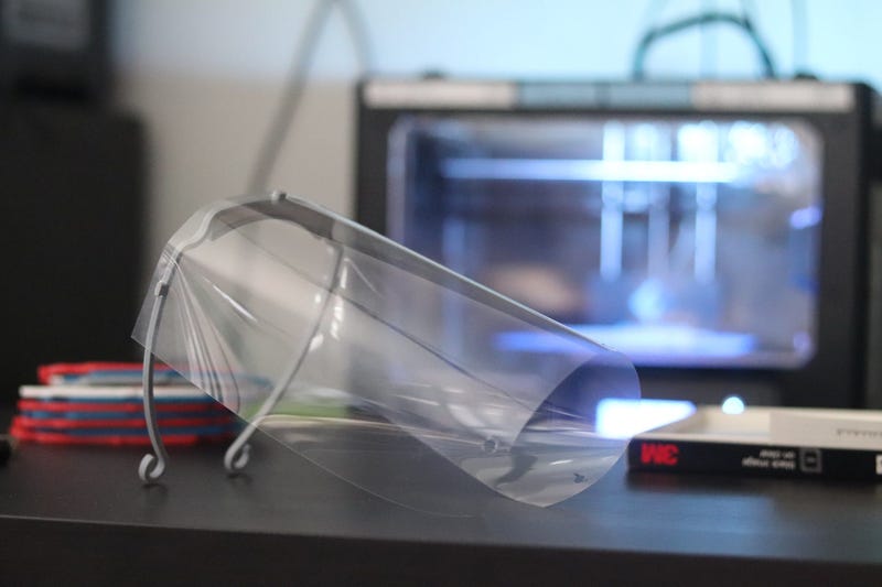 3D-printed face shield 