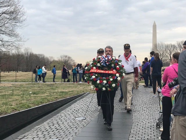 Wreath laying at The Wall