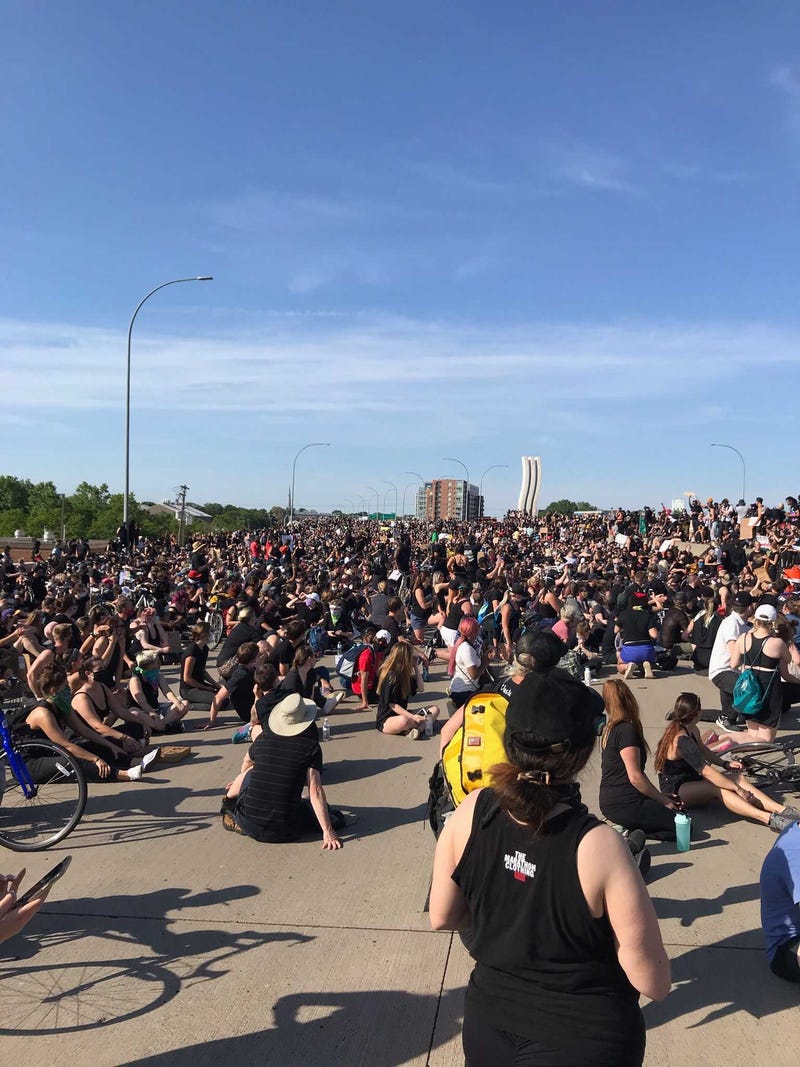 Bridge protest