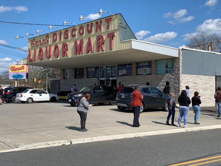 Canal's Discount Liquor Mart in South Jersey.